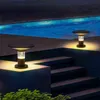 Villa Dekorasyon Güneş Sütun Lambası Güneş Led Işık Açık Dekorasyon UFO Bahçe Lambası Açık Bahçe Aydınlatma Açık Su Geçirmez J220531