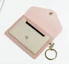 الحقيبة حقيبة المفاتيح أزياء الجلود محفظة أقراط مصغرة محافظ عملة حامل بطاقة الائتمان 7 ألوان
