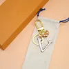 Luxe ontwerper Keychain Classic Brand Key Buckle Letter Key Chain Bag Ring Handmade sleutelhangers van hoge kwaliteit Heren Women Tassen Hanger Meerdere kleuren