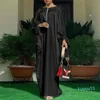 Sukienki w dużych rozmiarach luźne Dubai Abata muzułmańskie sukienki kobiety 2021 Afrykańska kobieta długa maxi szata femme vestiods swobodny pullover