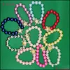 Mti Candy Beads Kids Lucky Jewelry Bracciale Happy Children Love Heart Charms Gift Drop Delivery 2021 Accessori Baby Maternità Ibnf6