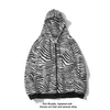 Zebra Print Jacket Women's Spring and Autumn Thin 2021 New Fashion Korean Loose Bf Zipper Hoodie Cardigan