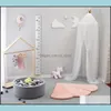 Mosquito Net Bedding Supplies Home Textiles Garden Nordic Round Kids Room Decoration Circar Canopy Bed Valance Princess Yarn Drop Delivery