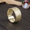 Bagues de grappe Pixiu Charms Écritures bouddhistes Bague réglable ouverte Amulette Feng Shui Chance Bénédiction Changer la richesse Bijoux porte-bonheurCluster Cluste