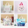 50pcs Thicker Large Plastic Bag Simple and Fresh with Handles Clothing Store Shopping Bag Wedding Gift Jewelry Packaging Bag H220429