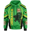 Men's Hoodies & Sweatshirts Jamaican Flag Tattoo Mens Casual Lion 3D Print Man Pullover Women Hood Zip Jacket Unisex Streetwear OutwearMen's