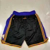 Team Basketball Short Don Co-Branded Sport Shorts Hip Pop Pant With Pocket Zipper Sweatpants Purple White Black Red Blue Mens StitchedS0QZ