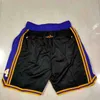 Team Basketball Short Don Co-Branded Sport Shorts Hip Pop Hose mit Tasche Reißverschluss Jogginghose Lila Weiß Schwarz Rot Blau Herren genähtS0QZ