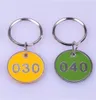 Patio Lawn Garden Decoraties Metaal Alloy Number Tags met Key Rings Motel Hotel Bagage Labels