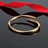 Personlighet kärleksarmband utan borr naglar mode kvinna manschett armband elektroplätering 18k guld 3 färg designer smycken