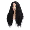 2 Style New Women's Long Black Wavy Front Full Lace Handmade Party Hair Wigs