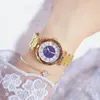 Armbandsur Crystal Armband titta på lyxiga kvinnor kvarts datum klocka kvinnliga ädelsten damer relogio femininowristwatches