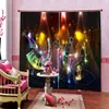 window curtain living room bedroom stereoscopic curtains window The underwater world home improvement blackout cortina