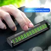 Interior Decorations Car Temporary Parking Sign On-Board Hidden Moving Number Plate Luminous Large Digital Magnetic Attraction Sticker Licen