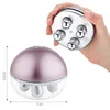 EMS Micro-current Face-lifting Instrument Lift Face Roller Ball Charging Electric Massager to Relax the Skin