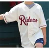 Xflsp GlaMitNess Hommes Femmes Jeunesse Frisco RoughRiders Beige Rouge Bleu Personnalisé Double Cousu Chemises Maillots De Baseball De Haute Qualité