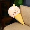 50cm Cute Cartoon Plush Ice cream Toy Stuffed Food Snack Pillow Cushion Cone Kids Toys Birthday Gift LA480