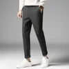 Men's Pants Men's Wool Tweed Trousers Retro Casual Wear Gentleman Business Suit Male Man Pantalon Plus Size S01Men's
