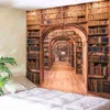 Biblioteka Sepyue książki wisząca sztuka ścienna dywan na ścianę Drukowane do sypialni w tle dekoracje domowe J220804