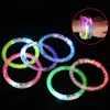 Juguetes iluminados LED Pulsera de acrílico intermitente Pulsera luminosa Suministros para fiestas Regalos para niños 270y240q235O