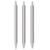 Stainless Steel Pen Click silver Custom Wedding gift diy personalized logo epoxy resin glitter steels non clip metal pens SN4300