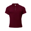 Męskie Lato Solidna koszula polo z krótkim rękawem Slim Fit Polos Fashion Streetwear Topy Mężczyźni Bawełna Fitness Sport Casual Golf Koszulki 220408