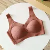 Bustiers Corsets um sutiã de uma peça para fêmea sem aço de aço push up roupas íntimas mulheres confortam alta elasticidade Tubo de cor sólida