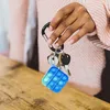 1248 PCS MINI POP PUSH PACK Keychain Fidget Bulk Antianxiety Stress Relief Hand speelgoed Set voor kinderen Volwassenen Geschenken 220628