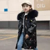 2021 Nouvelle mode hiver filles doudoune véritable col de fourrure Parka enfants manteau plus épais fille veste de neige pour fille 5-12 ans J220718