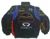 F1 racing suit new full-embroidered logo team workwear autumn and winter cotton jacket