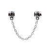 Hart Veiligheid Ketting Mode Vrouwen Sieraden 925 Verzilverd Mooie Voor Pan DIY Armband Charm Bead Europese Stijl PANZA007-62