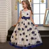 女の子のドレス3〜14年の花の女の子のドレスコスチュームプロムのためのティーン服パーティープリンセスウェディングベストズガールズ