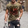 Homens de verão T T CHISTERS CHAMISTAS CARTA SUECIDA 3D Printing mass de manga curta respirável o Narco de rua Casual Casual Tops Tees xxs6xl 220607