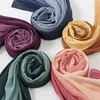 Moda Gradient Glitter Bubble Szyfonowa Instant Hidżab Szal Wysokiej Jakości Ombre Beach Cover-Ups Wrap Szyi ukradł Muzułmański Snood