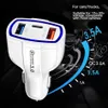 QC3.0 Car Charger Type C 35W 7A Fast Charger For iPhone Dual USB Charge Quick Charging Plug 3 Ports Adapter