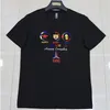 T-shirt herres paljetter modemärke broderi mönster trend 2022 sommar ny designer gula manliga tees stilig mogen man högkvalitativ kläder M-4XL