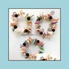 Bracelets à breloques Bracelet Bracelets Plage Vocation Bord de mer Élastique Conque Souvenir Océan Ornement Yydhhome Drop Delivery 2021 Juif Yydhhome Dhnwt