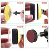 102 PCs Abrasivo Landing Disc P80-3000 Sponge Back-Up Polishing Pad Drill Solter para Air Sander