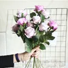 Einzelstiel-Rosen aus Seidenflanell, 51 cm, hochwertige handgefertigte Rosen, Hochzeitsfeier, Heimbüro-Dekoration