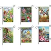 Butterfly Spring vlag Linnen Tuinvlag Dubbelzijdige druk Huis Outdoor Thanksgiving Banner Flags Party Supplies