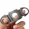 Pocket Stainless Steel Cigar Cutter Knife Double Blades Scissors Shears C0815