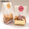 Cookie Candy Bags Christmas Gift Bag Plastic Bag Lollypop Bread Packing Party Wedding Decoration Chocolate Box 20Sets