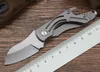 Маленький тигершарк титановый ручка складной нож D2 Blade TC4 Titanium Hande Tactical Rescue Poctr