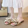 Terlik Kadınlar Yay Yaz Sandalet Ayakkabı Terozlu Kapalı Açık Flip-Flops Plajı Sıradan Kadın 220530