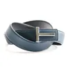 Belts Top Luxury Designer Brand Brass T Buckle Belt Men High Quality Women Genuine Real Leather Dress Strap For Jeans Waistband GreyBelts Em