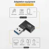OTG Adaptörü USB 3.1 Tip C dişi - USB 3.0 Erkek Dönüştürücü 10Gbps 90 Derece USB C OTG Konnektörü için Açılı
