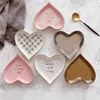 Dishes & Plates Nordic Heart-shaped Ceramic Dish Seasoning Storage Dessert Snack Small For Kitchen