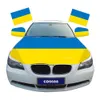 Bandeira da sublimação de bandeiras de carro da Ucrânia clipe de janela bandeiras ucranianas poliéster com ilhós de latão para decoração interna externa