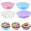 PP Plastic Cake Turntable Decoration Tools DIY Mold Rotation Stable Non-slip Round Cakes Turn Table Kitchen Baking Accessories LT0092