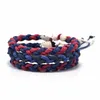 Braccialetti di corda di cotone intrecciata a mano colorata per donna uomo Vene vulcaniche impermeabili Braccialetti di coppia Regalo di amico amante